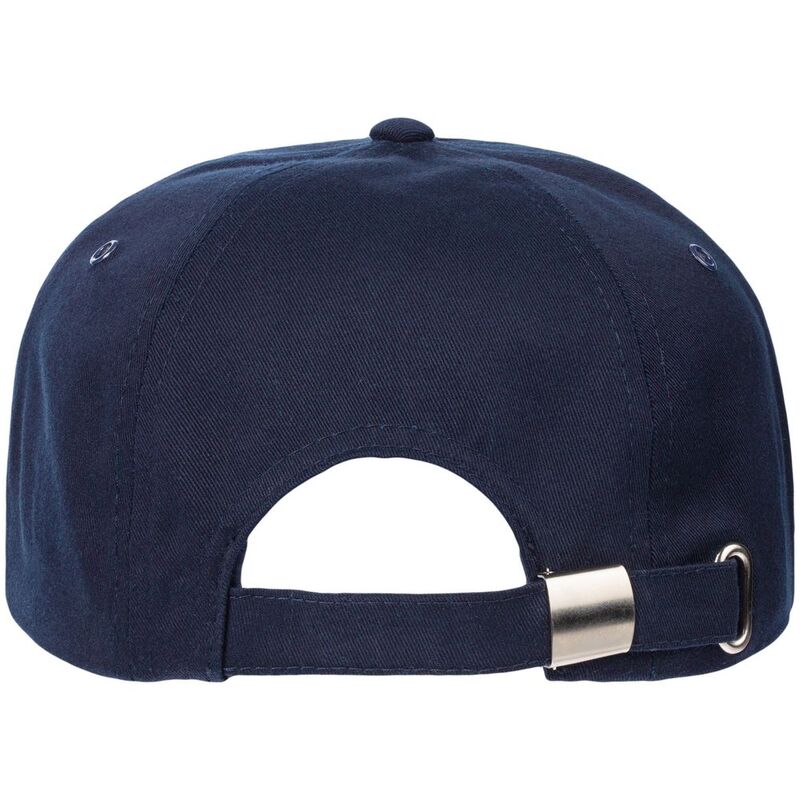 Бейсболка Canopy, темно-синяя с белым кантом арт.15149.40
