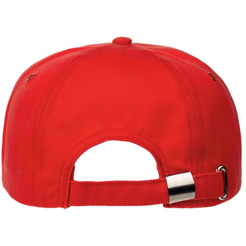 Бейсболка Canopy, красная с белым кантом арт.15149.50