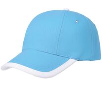 Бейсболка Honor, голубая с белым кантом арт.15150.14