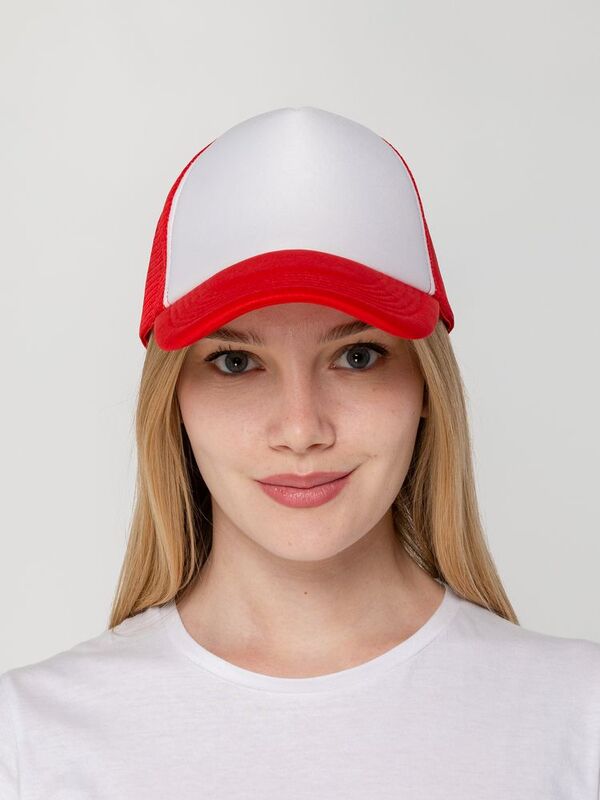 Бейсболка Sunbreaker, красная с белым арт.15151.50