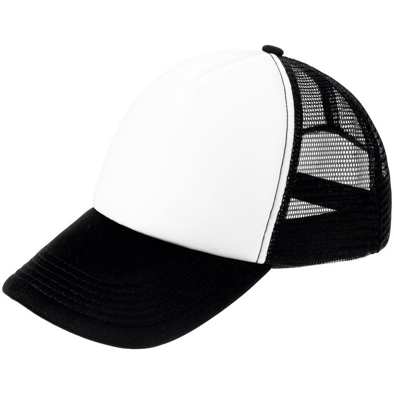 Бейсболка Sunbreaker, черная с белым арт.15151.36