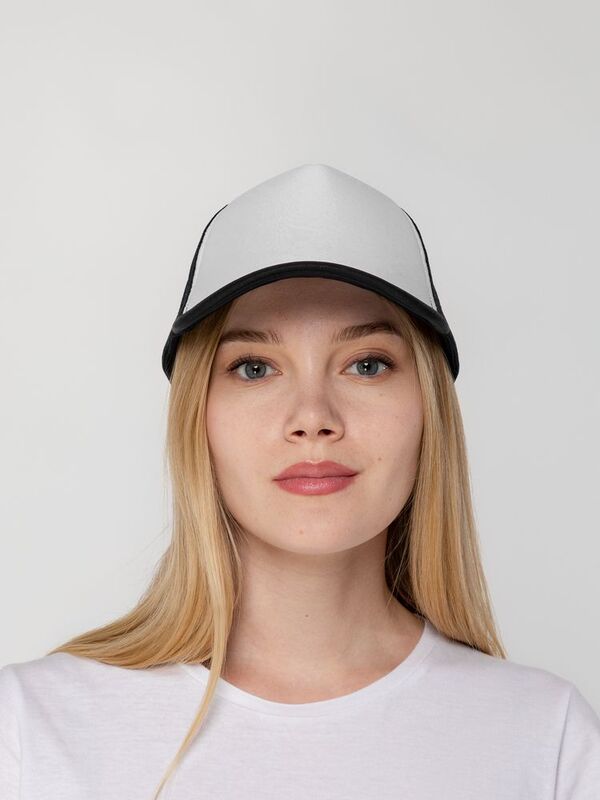 Бейсболка Sunbreaker, черная с белым арт.15151.36