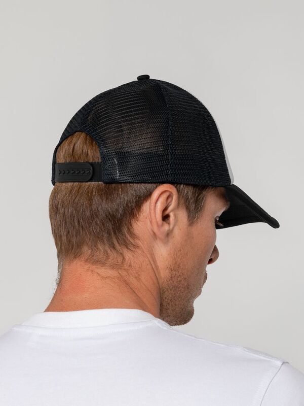 Бейсболка Sunbreaker, черная с белым арт.15151.36