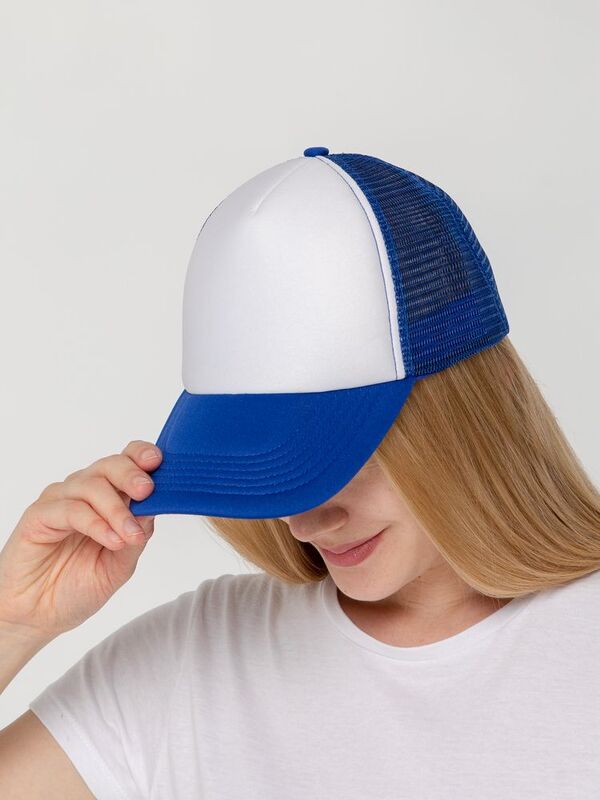 Бейсболка Sunbreaker, ярко-синяя с белым арт.15151.64