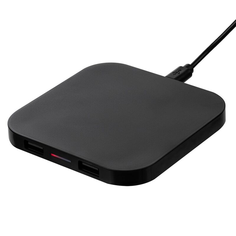 Беспроводное зарядное устройство Interra Plus, черное арт.24304.30