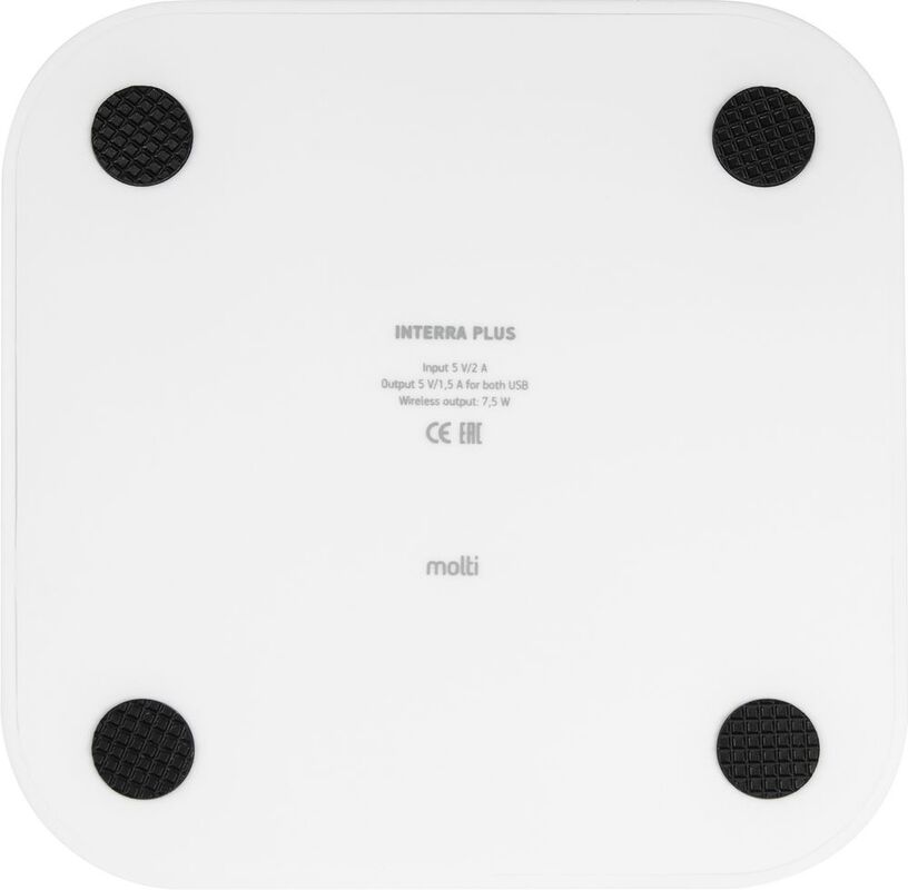 Беспроводное зарядное устройство Interra Plus, белое арт.24304.60