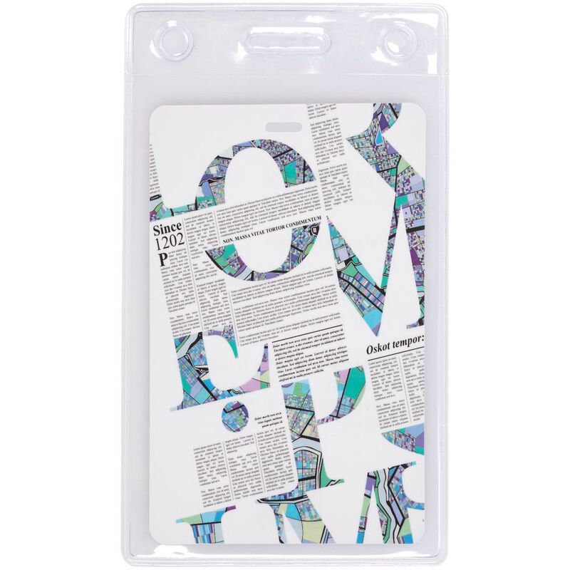 Карман для бейджа Lucent, вертикальный арт.16146.00