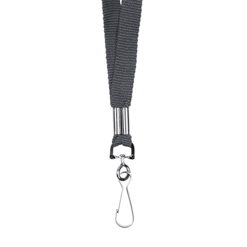 Лента с карабином Colorplan, серая арт.16906.10