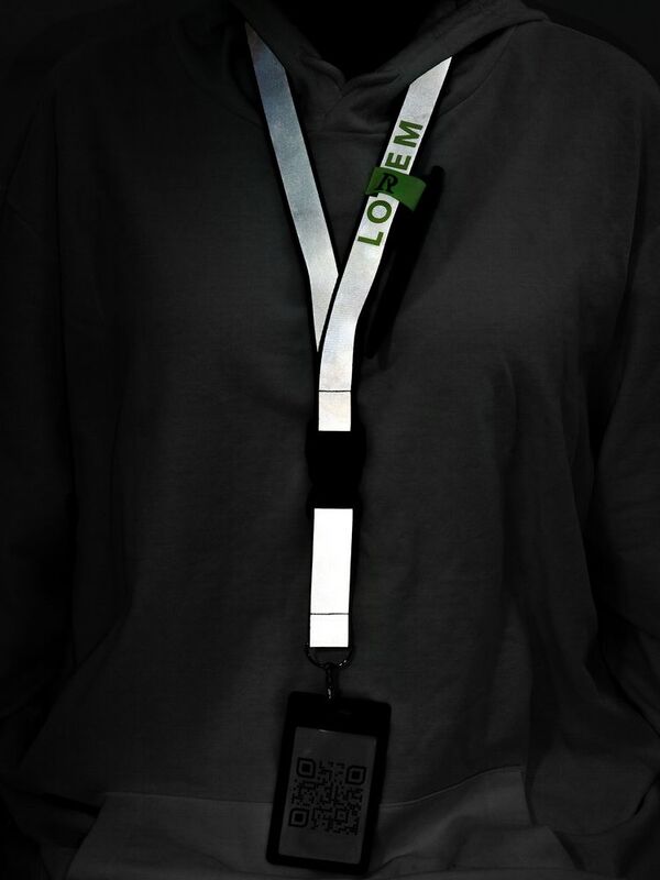 Лента светоотражающая Interlevel, черная с серым арт.16136.13