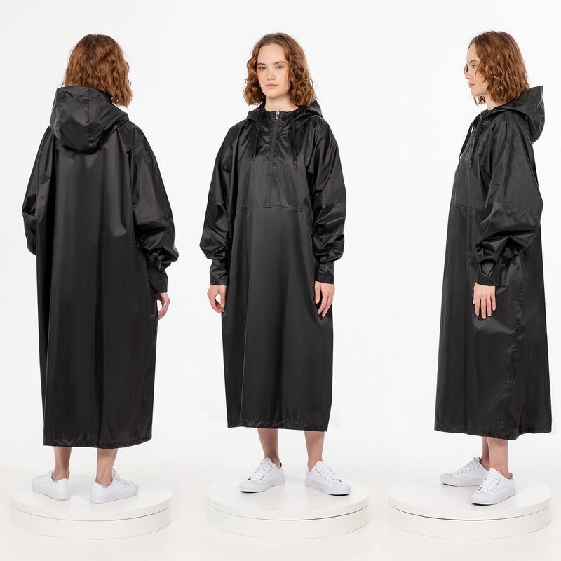 Дождевик-анорак R1, черный арт.15201.30