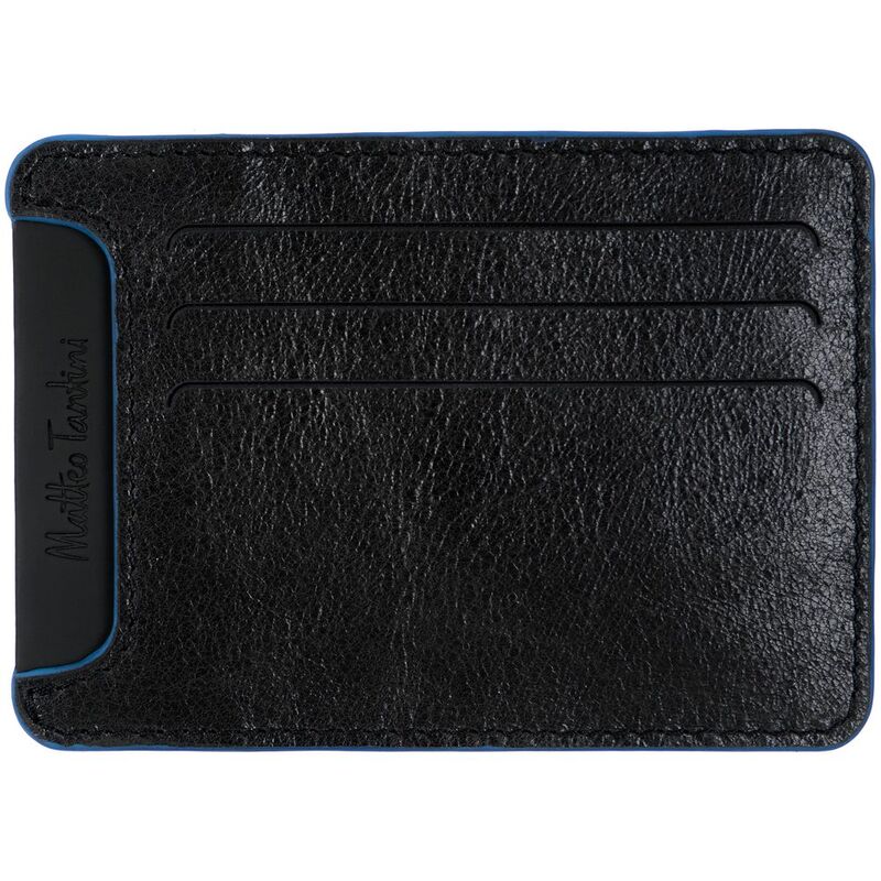 Чехол для карточек Arrival, черный с синим арт.16153.34