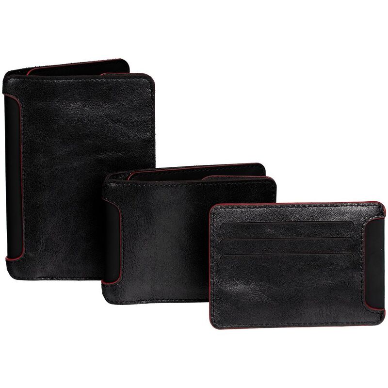 Портмоне Arrival, черное с красным арт.16154.35