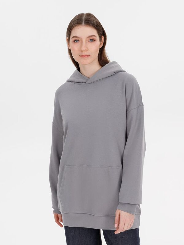 Худи оверсайз унисекс Outshine, серое арт.15029.11