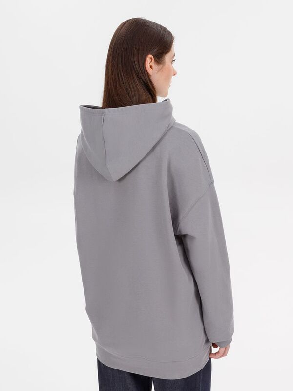 Худи оверсайз унисекс Outshine, серое арт.15029.11