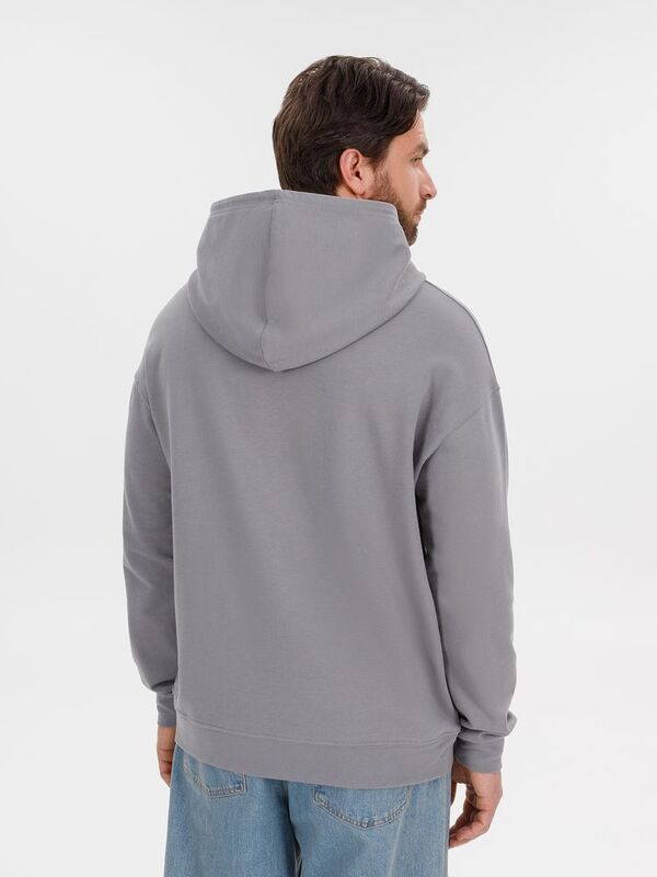 Худи оверсайз унисекс Outshine, серое арт.15029.11