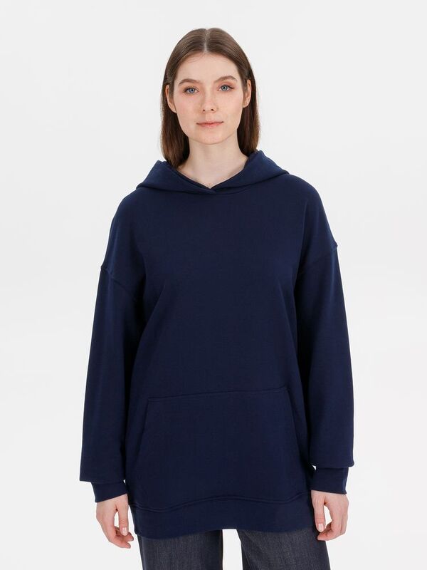 Худи оверсайз унисекс Outshine, темно-синее арт.15029.44