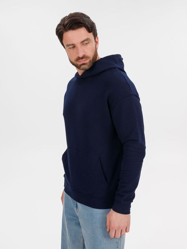 Худи оверсайз унисекс Outshine, темно-синее арт.15029.44