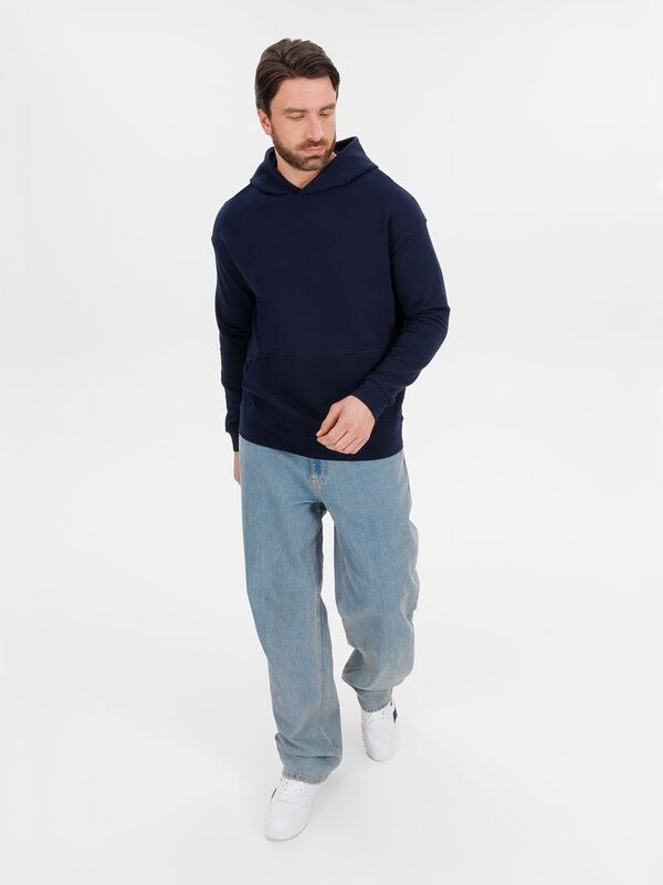 Худи оверсайз унисекс Outshine, темно-синее арт.15029.44