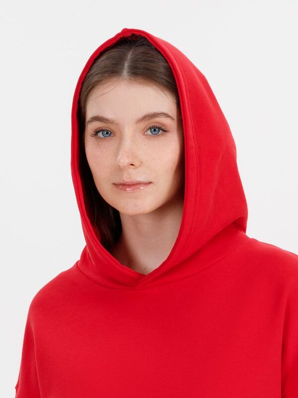 Худи оверсайз унисекс Outshine, красное арт.15029.50