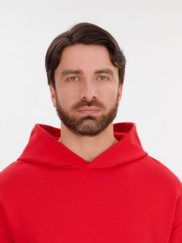 Худи оверсайз унисекс Outshine, красное арт.15029.50