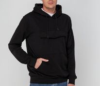Худи унисекс с карманом на груди Chest Pocket, черное арт.15501.30