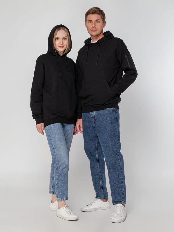 Худи унисекс Hand Some, черное арт.15502.30