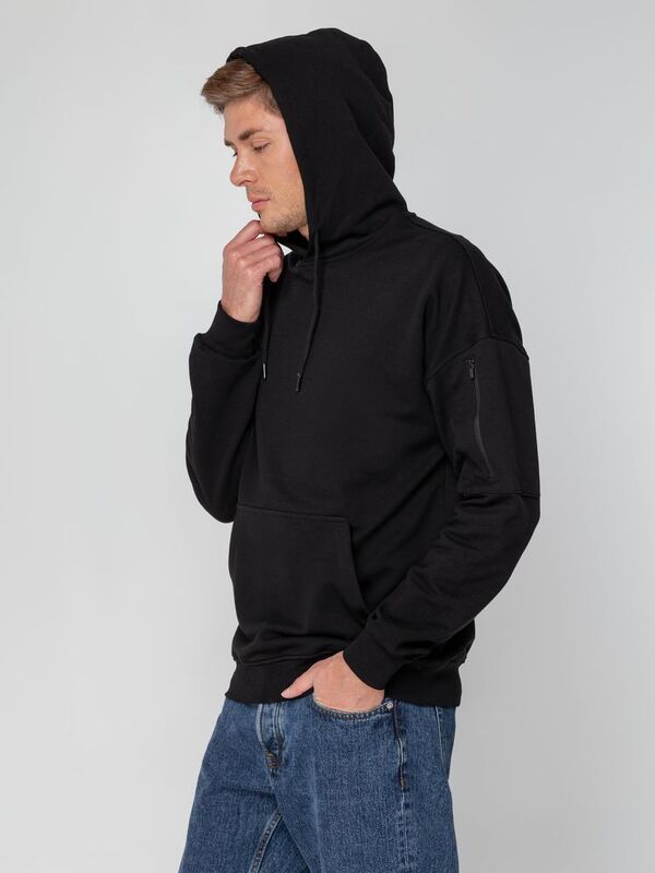 Худи унисекс Hand Some, черное арт.15502.30