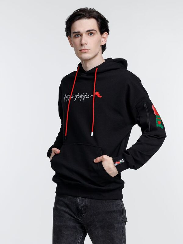 Худи унисекс Hand Some, черное арт.15502.30