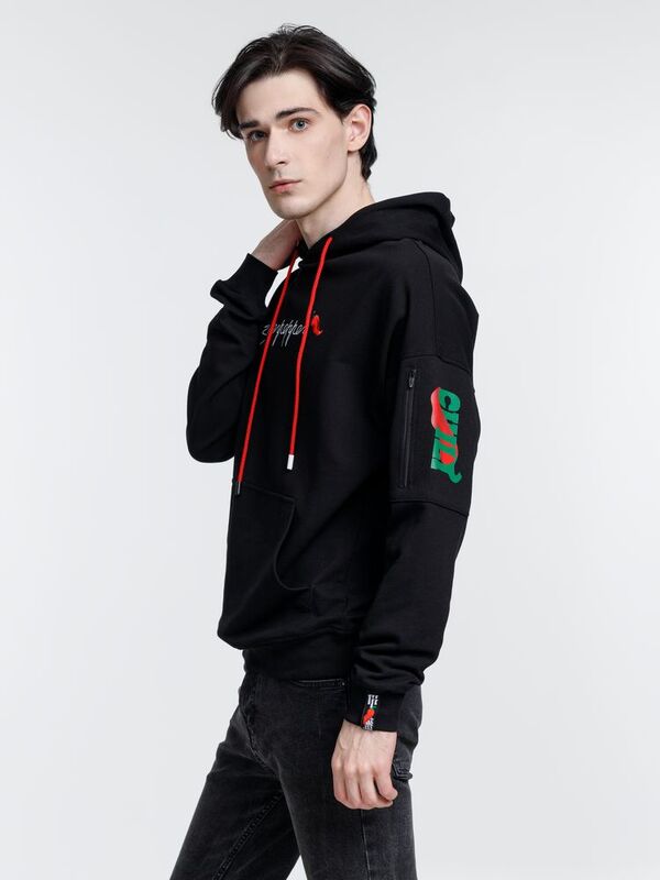 Худи унисекс Hand Some, черное арт.15502.30