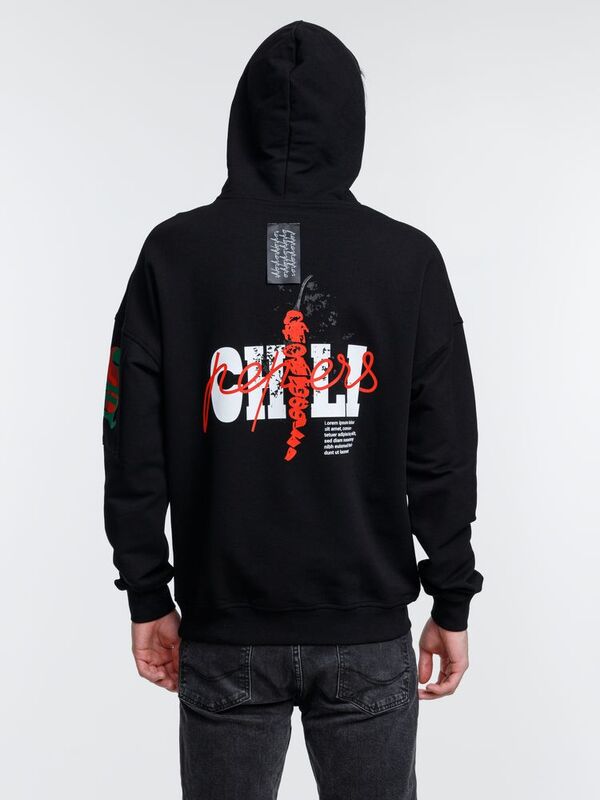 Худи унисекс Hand Some, черное арт.15502.30