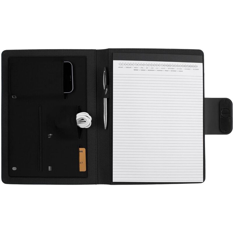 Папка с блокнотом Midstream, черная арт.23088.30