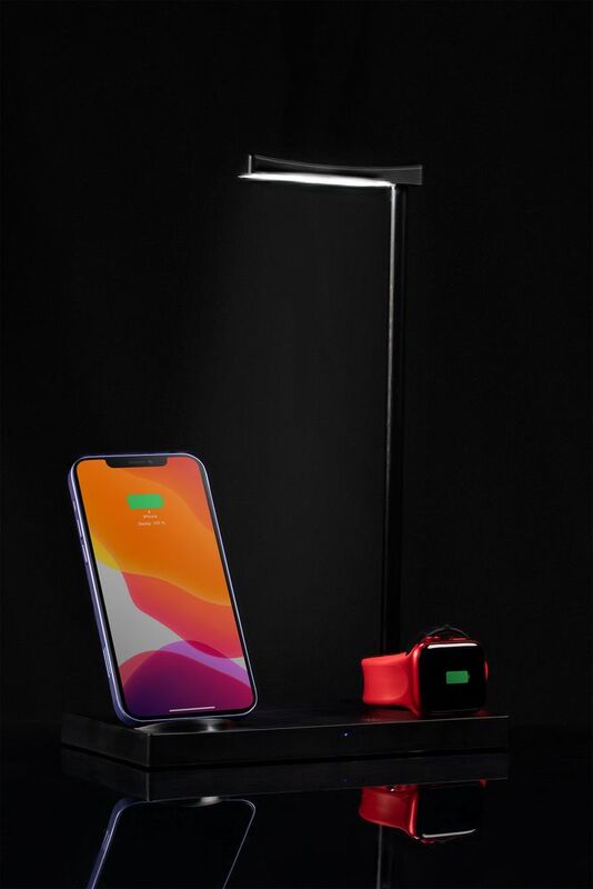 Зарядная станция с лампой Quick Trick, черная арт.15193.30