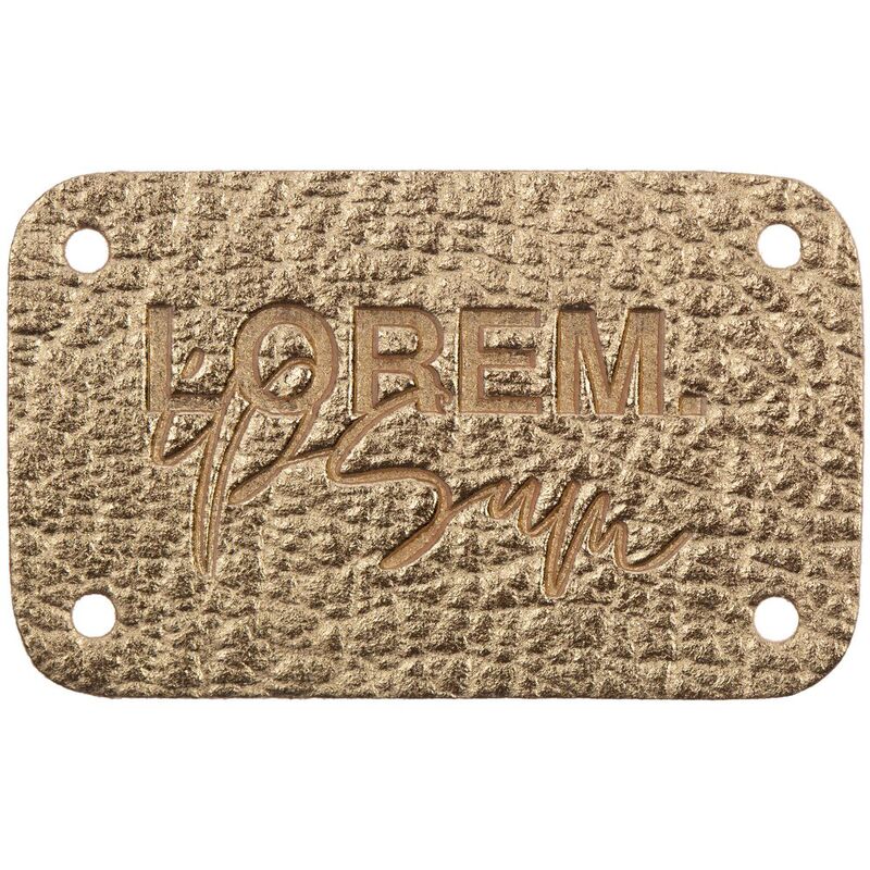 Лейбл Corolla Metal, S, золотой арт.16180.00