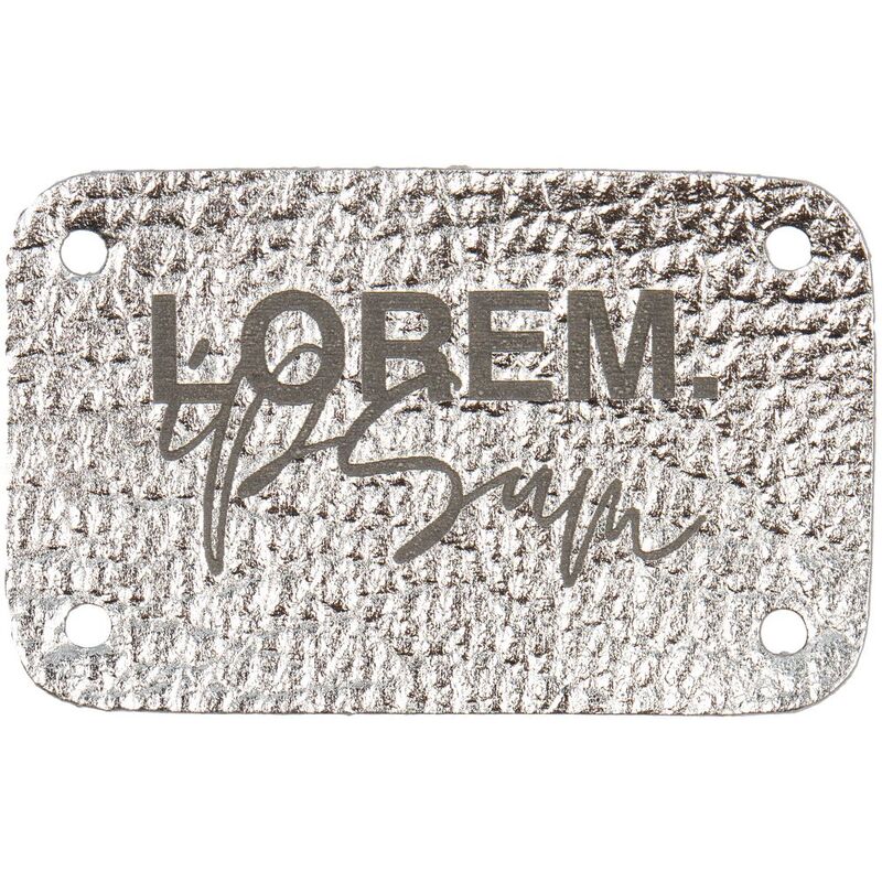 Лейбл Corolla Metal, S, серебряный арт.16180.10