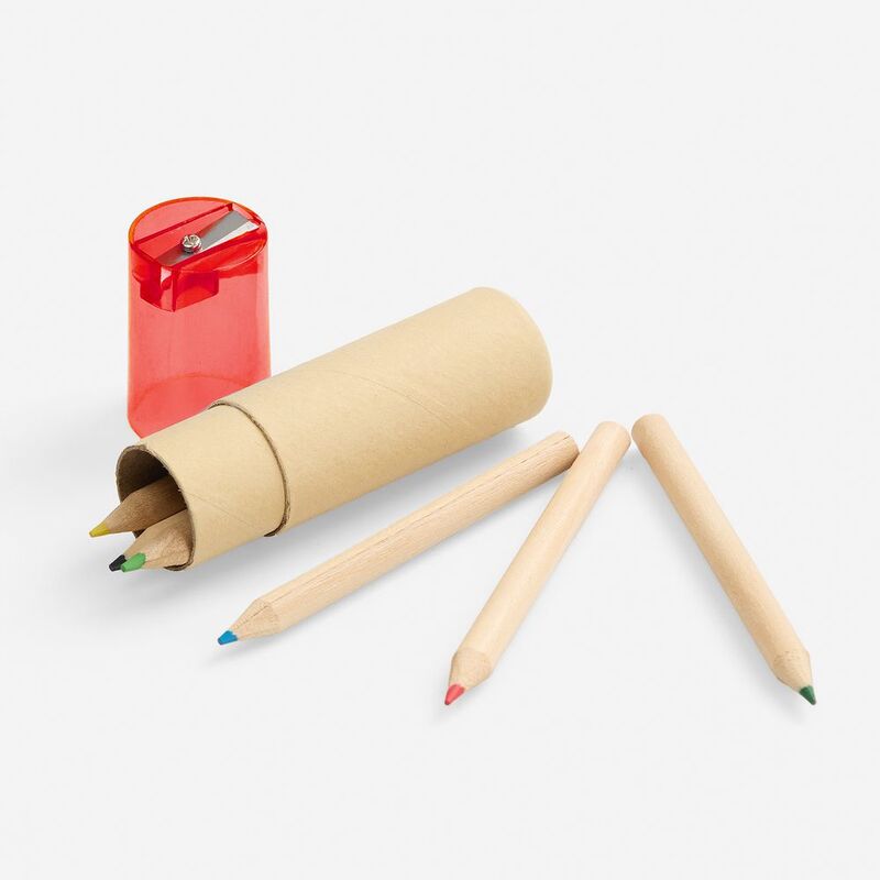 Набор карандашей Pencilvania Office с точилкой, красный арт.3354.50