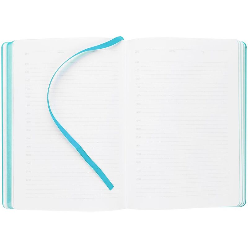 Ежедневник New Factor, недатированный, бирюзовый арт.22599.49