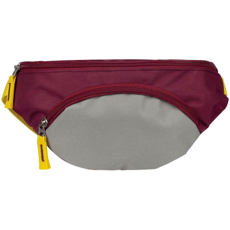 Поясная сумка детская Kiddo, бордовая с серым арт.16182.02