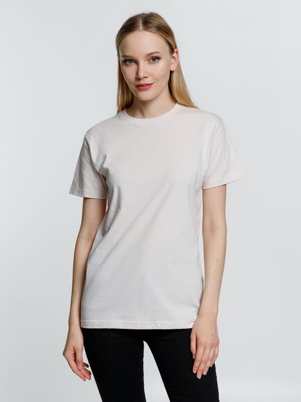 Футболка унисекс T-Bolka 160, молочно-белая арт.6140.62