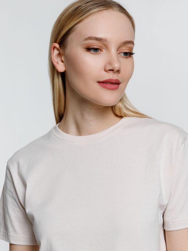 Футболка унисекс T-Bolka 160, молочно-белая арт.6140.62