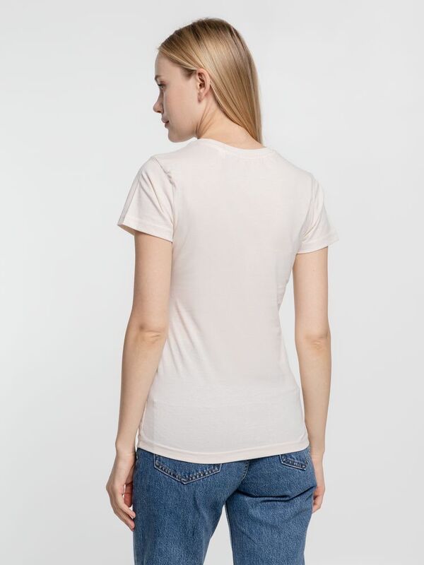 Футболка женская T-bolka Lady, молочно-белая арт.1878.62