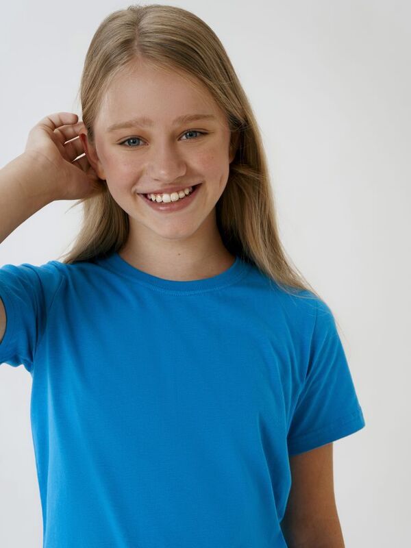 Футболка детская T-Bolka Kids, бирюзовая арт.2504.42