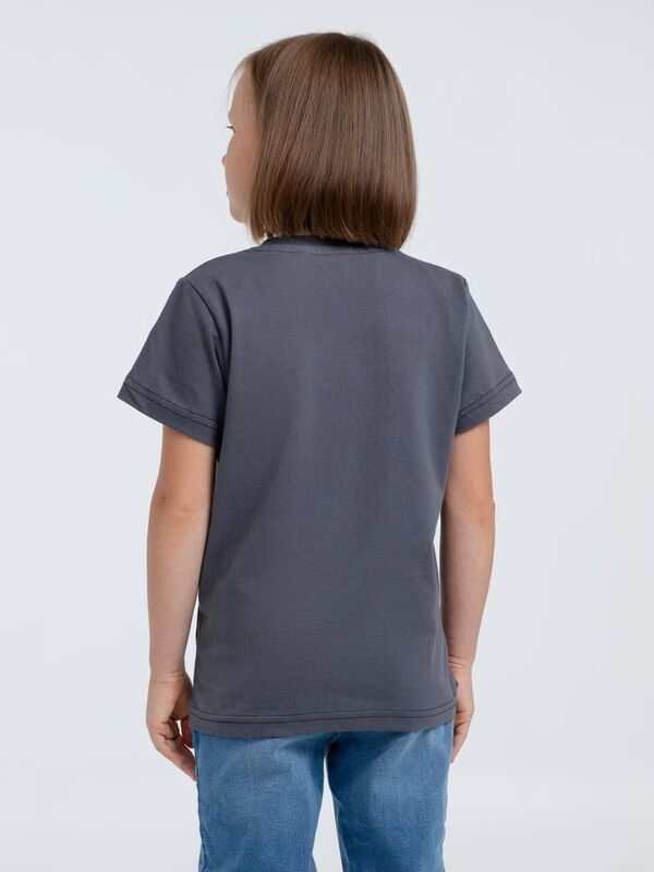 Футболка детская T-Bolka Kids, темно-серая (графит) арт.2504.10
