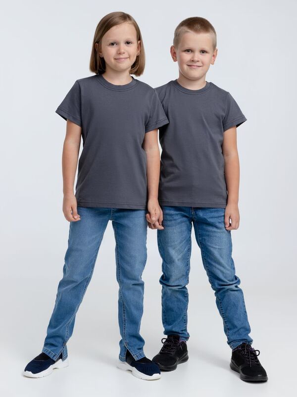 Футболка детская T-Bolka Kids, темно-серая (графит) арт.2504.10