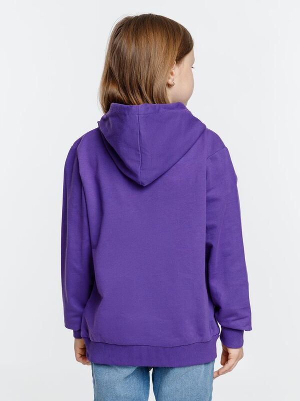 Толстовка с капюшоном детская Kirenga Kids, фиолетовая арт.11147.78