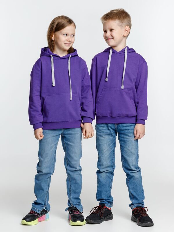 Толстовка с капюшоном детская Kirenga Kids, фиолетовая арт.11147.78