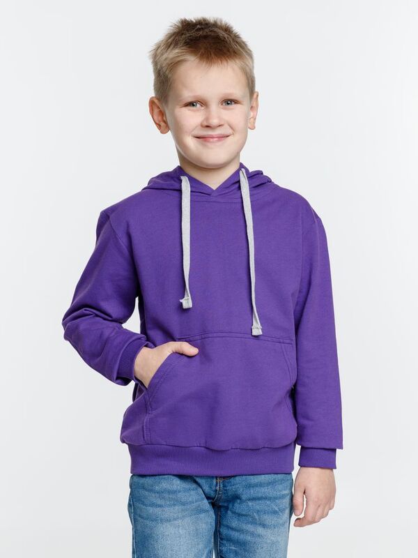 Толстовка с капюшоном детская Kirenga Kids, фиолетовая арт.11147.78