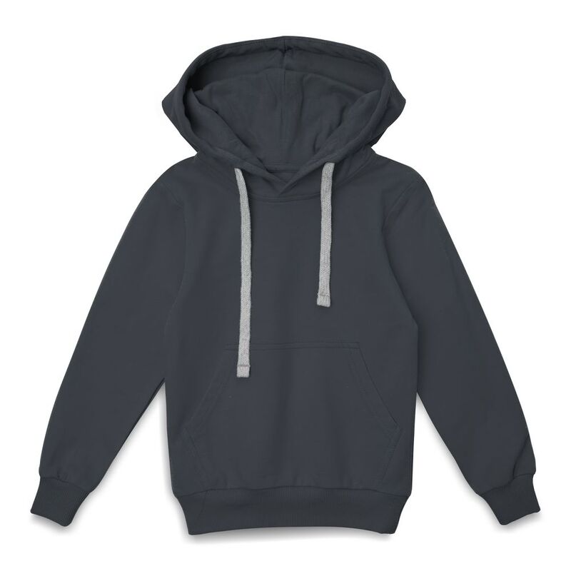 Толстовка с капюшоном детская Kirenga Kids, темно-серая (графит) арт.11147.10