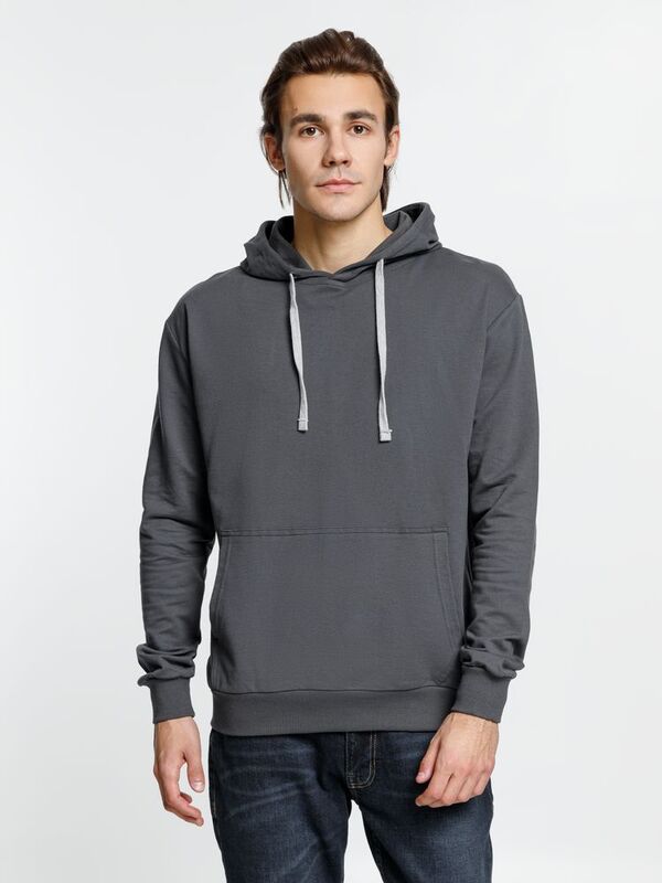 Толстовка с капюшоном Kirenga, темно-серая (графит) арт.6894.10