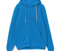 Толстовка на молнии с капюшоном Siverga, бирюзовая арт.6895.14