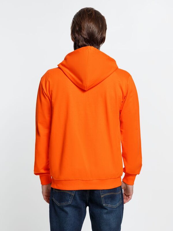 Толстовка на молнии с капюшоном Siverga, оранжевая арт.6895.20